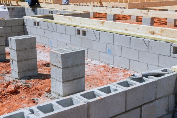 Cement Block Installation in Haverhill